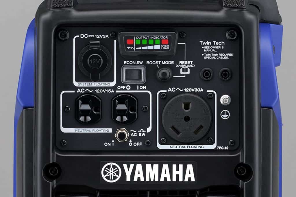 Yamaha Generator Rear Panel