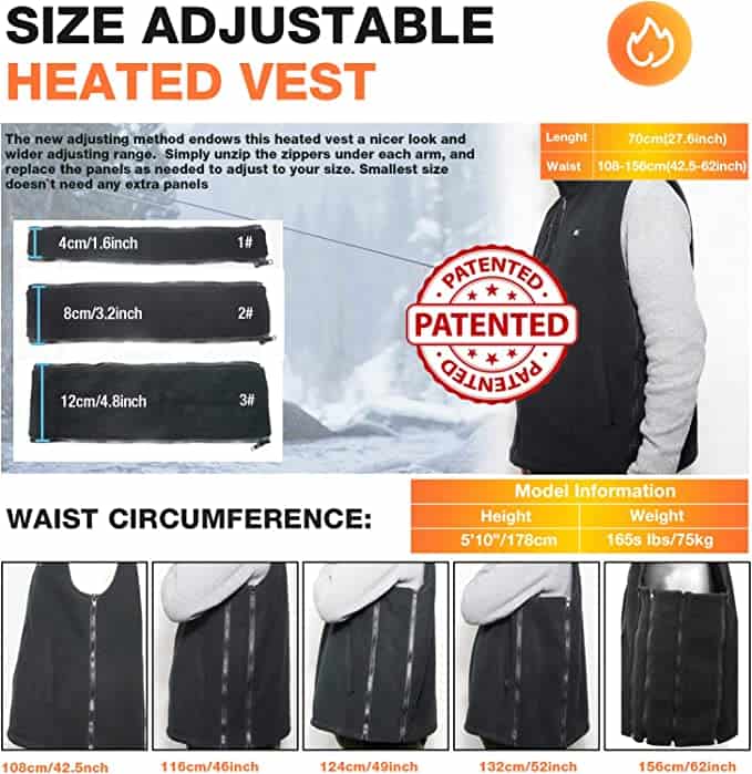 Arris Adjustable Heated Vest