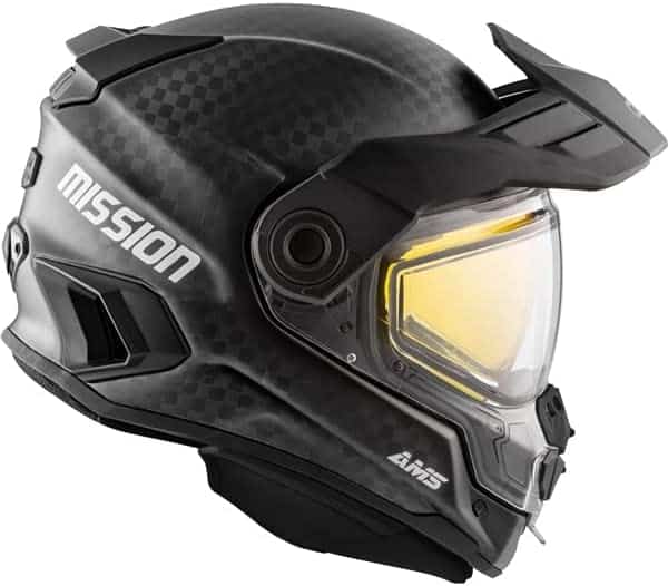 CKX Mission Carbon Fiber Snowmobile Helmet