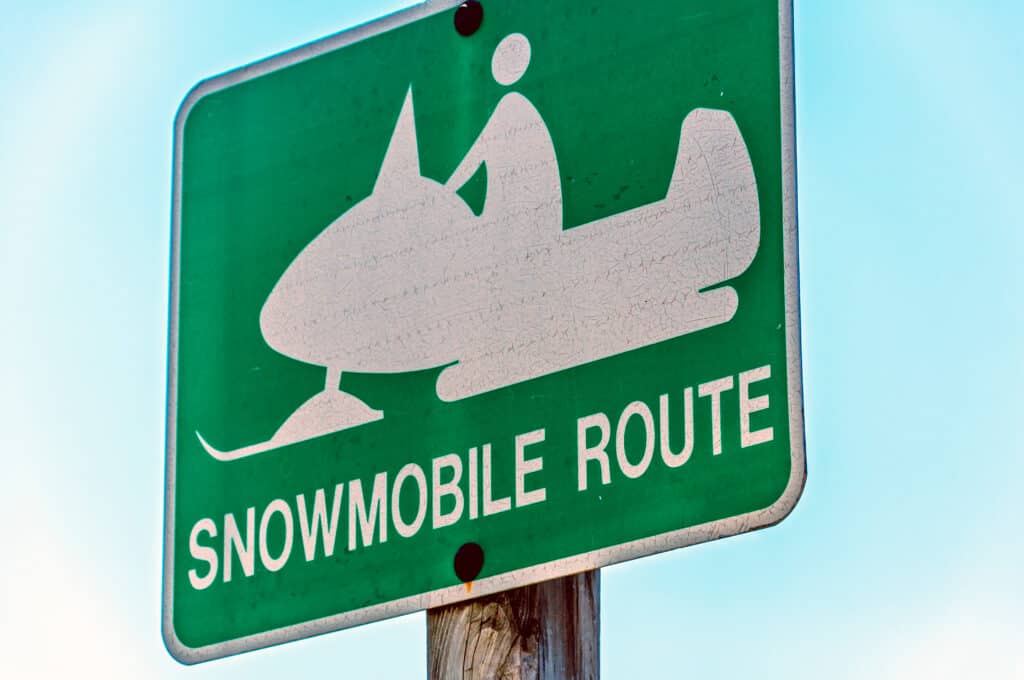 snowmobile route