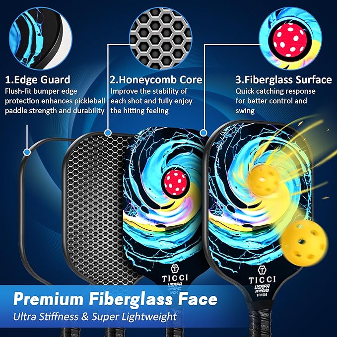 ticci pickleball paddle specs