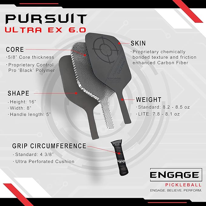 engage persuit ultra ex 6.0 specs
