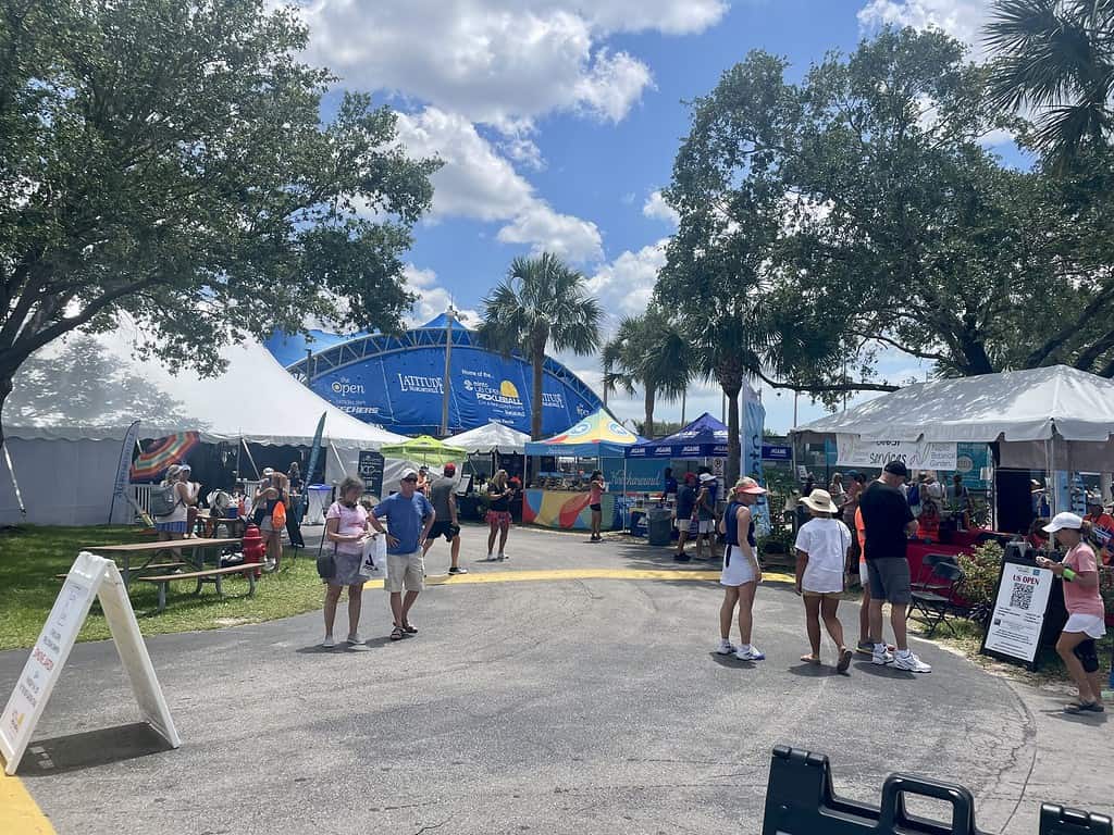 pickleball fans at US Open Pickleball tournament