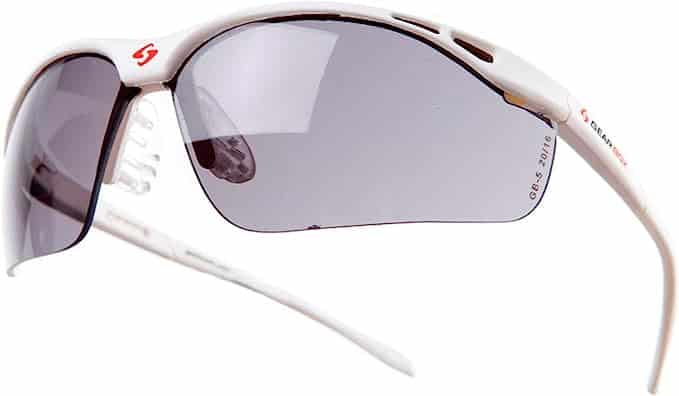gearbox vision sunglasses in white frame