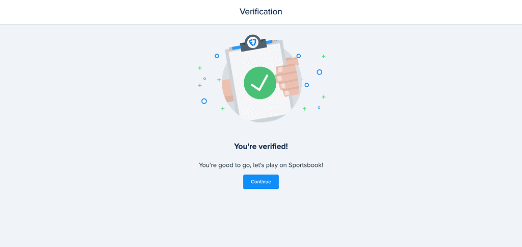 fanduel account set up verified