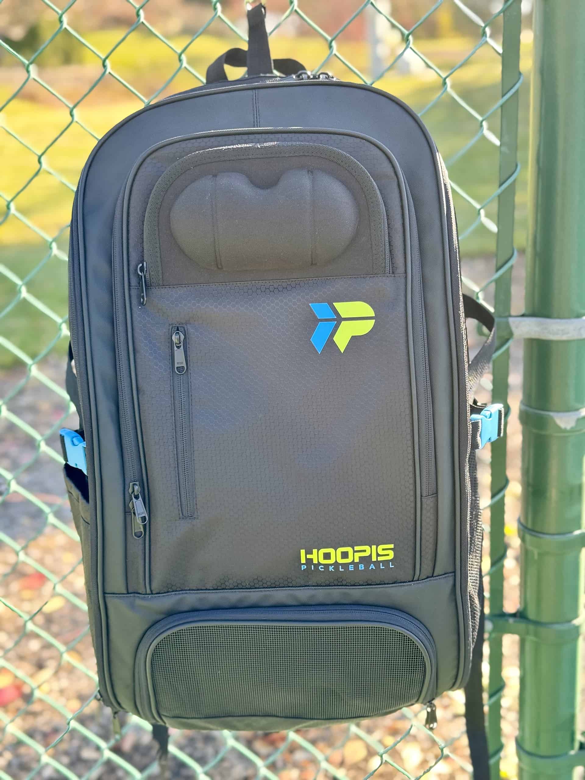 hoopis pickleball backpack with fence hook
